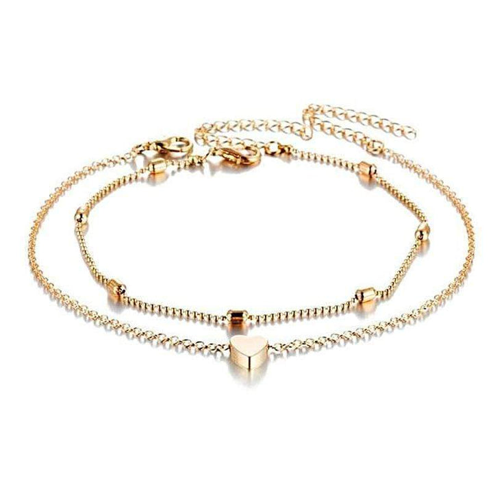 Anklets Classic Heart Anklet For Women Gold