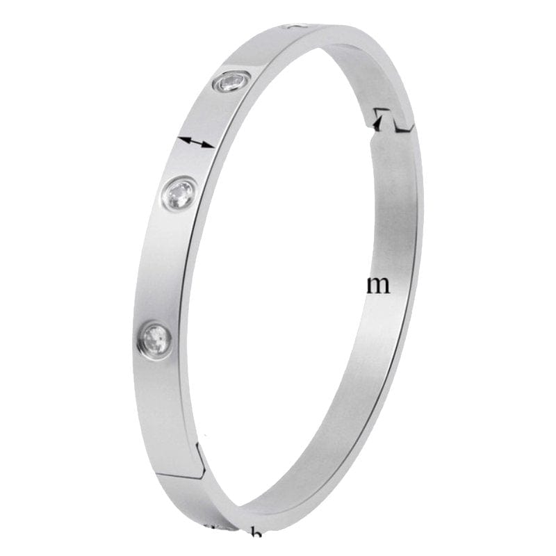 Love Bangle Bracelet Bangle Unique Leather Bracelets Small Silver Standard