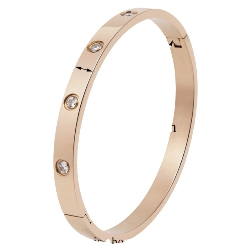 Love Bangle Bracelet Bangle Unique Leather Bracelets Small Rose Gold Standard