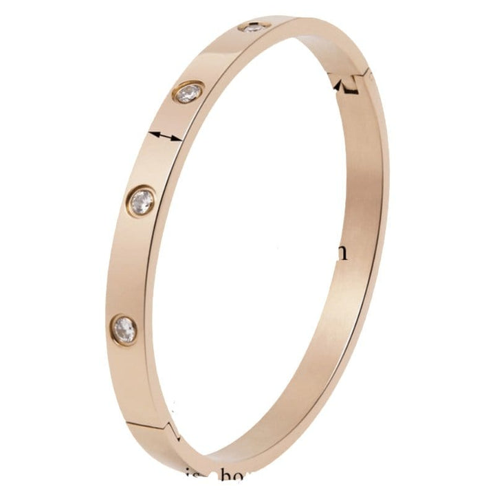 Love Bangle Bracelet Bangle Unique Leather Bracelets Medium Rose Gold Standard