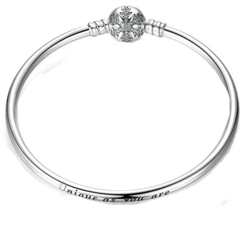 Bangle Unique As You Crystal Snowflake Bangle Bracelet