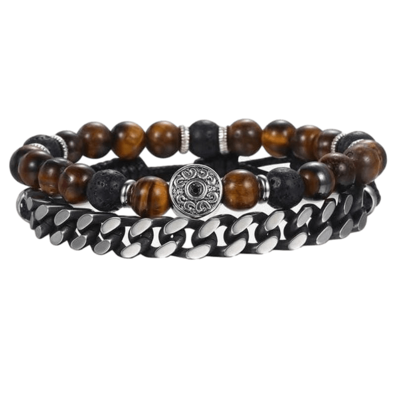 Beaded Mens Tigers Eye Tribal Beaded Bracelets