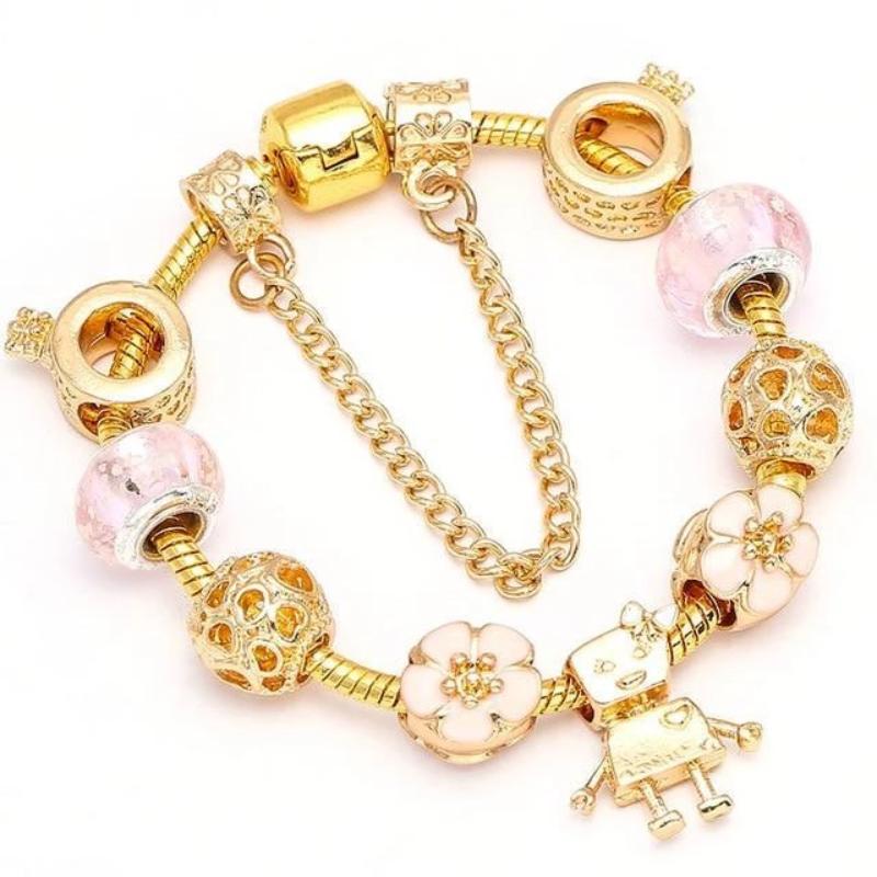 Charm Bot Gold Charm Bracelets