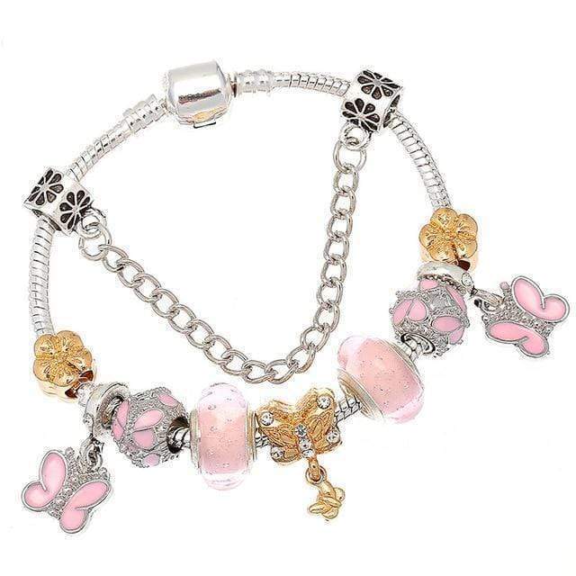 Charm Flower Colourful Beads Charm Bracelet