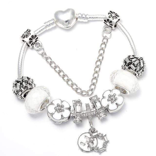 Charm Flower Colourful Beads Charm Bracelet