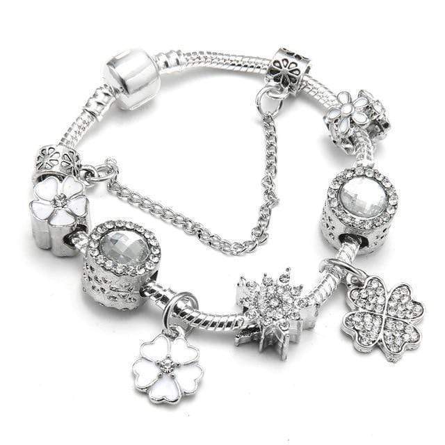 Charm Flower Colourful Beads Charm Bracelet