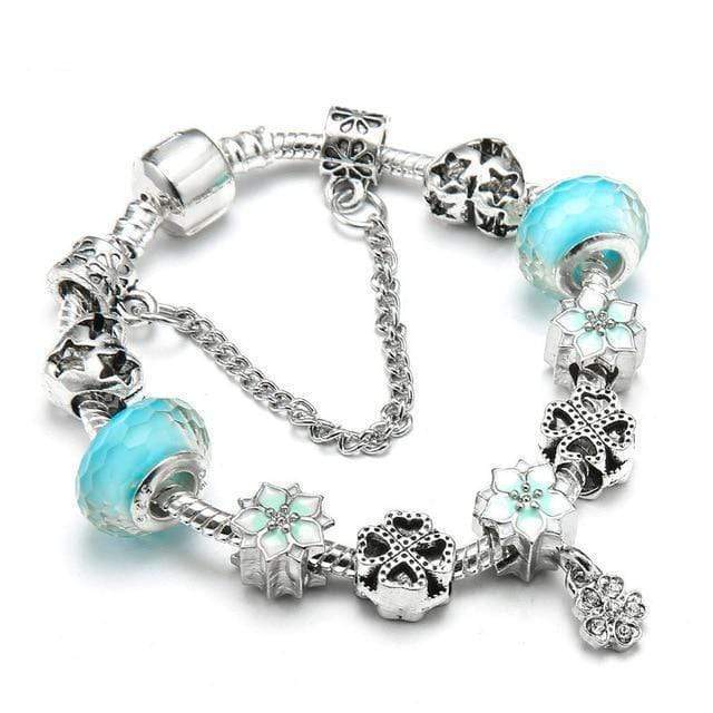 Charm Flower Colourful Beads Charm Bracelet