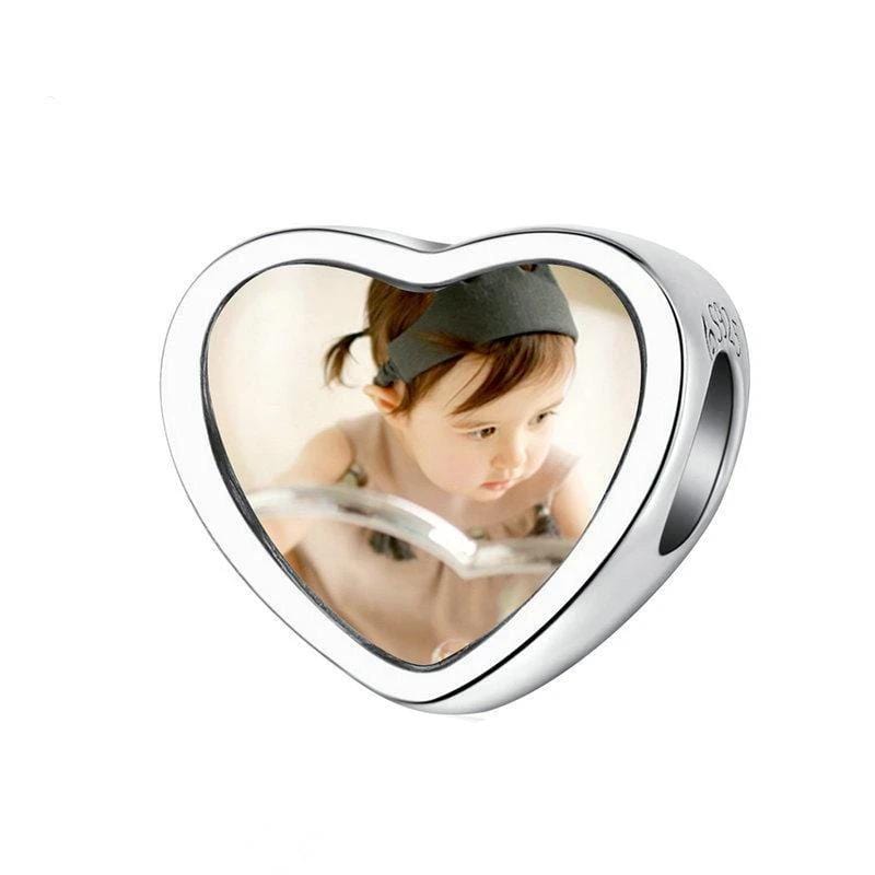 Charms Beautiful Heart Photo Charms