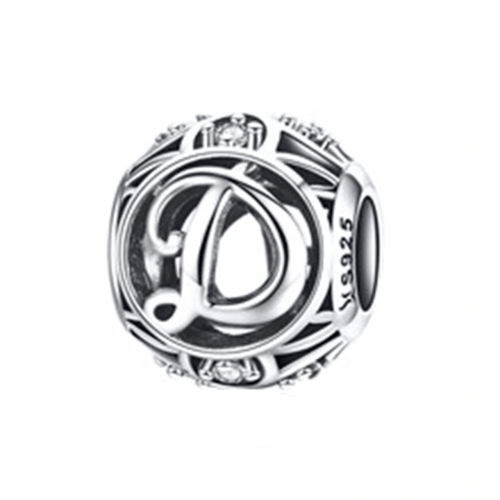 Classic Alphabet Charms bracelet by Unique Leather Bracelets