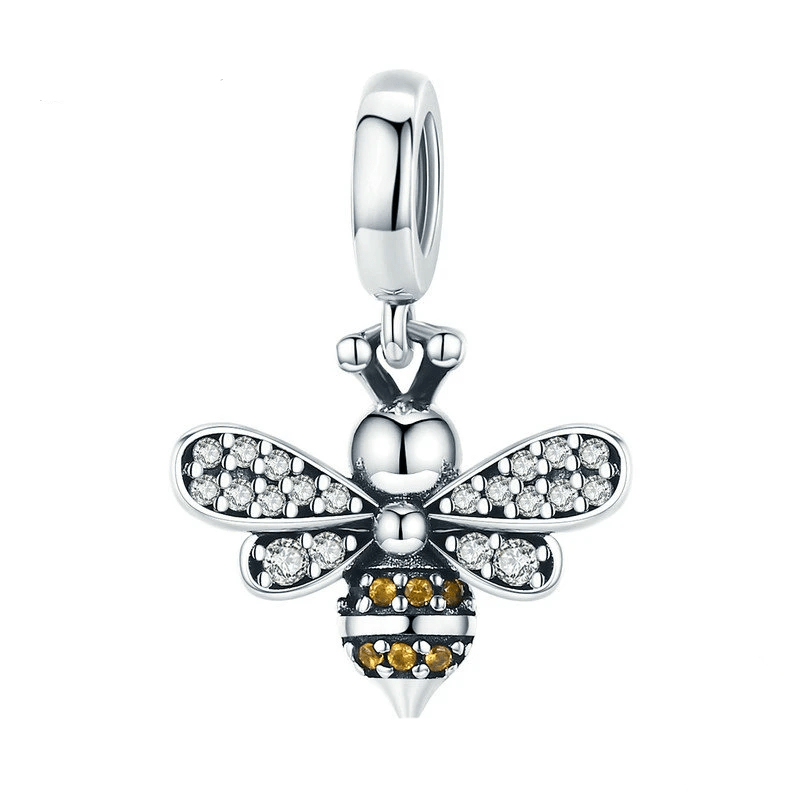 Charms Classic Crystal Bee Charm