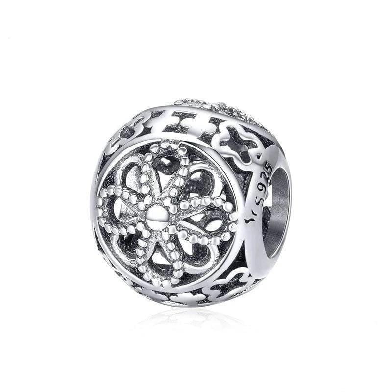 Charms Classic Flower Charm Silver