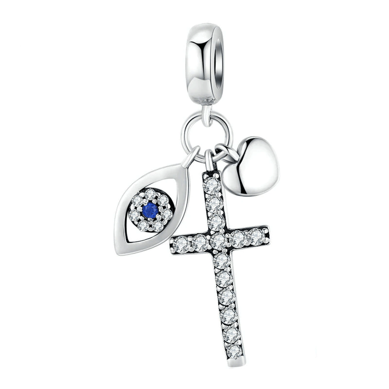 Charms Evil Eye And Cross Charm