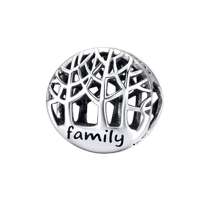 Charms Family Tree Of Life Charm Silver