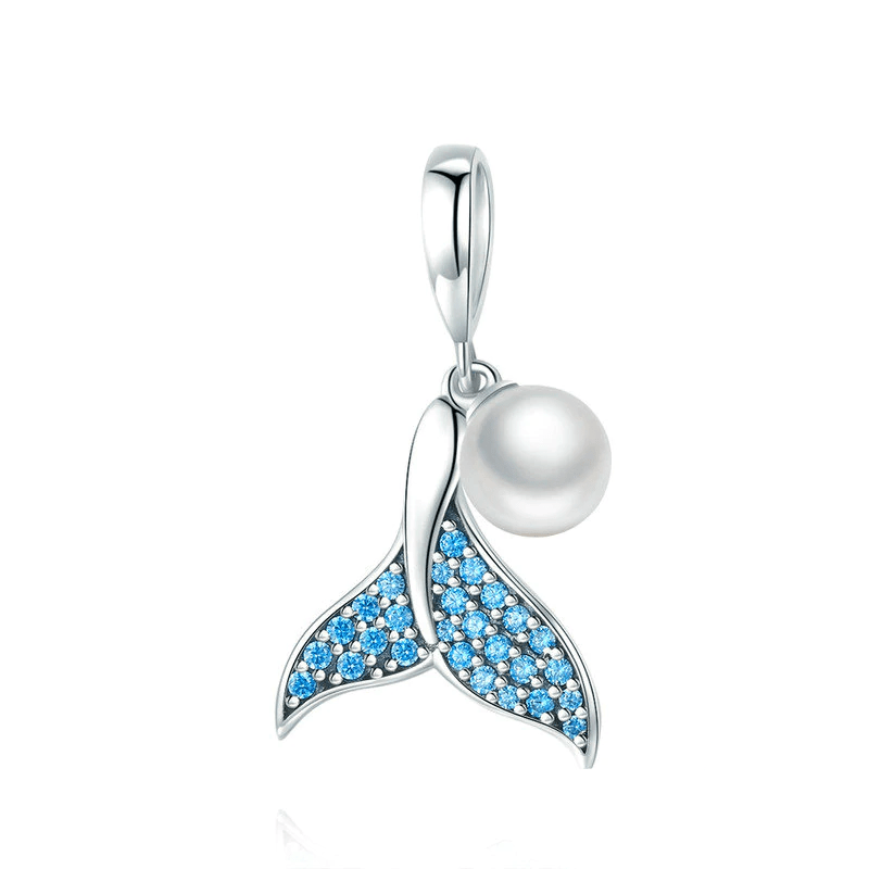 Charms Mermaid Tail and Pearl Charm
