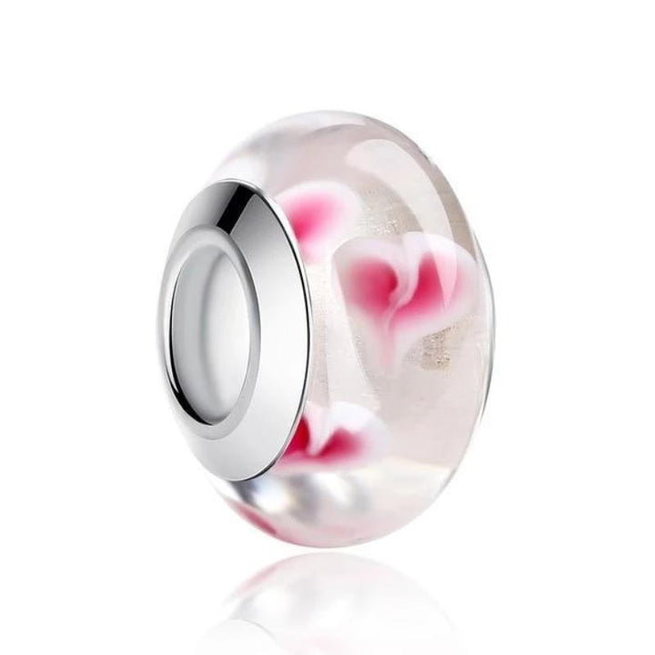 Charms Murano Glass Beads Pink/!