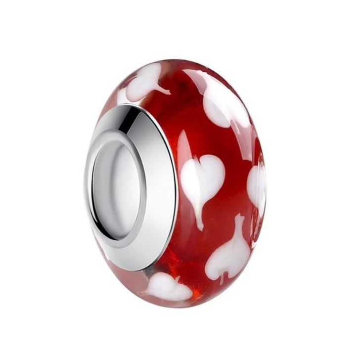 Charms Murano Glass Beads Red