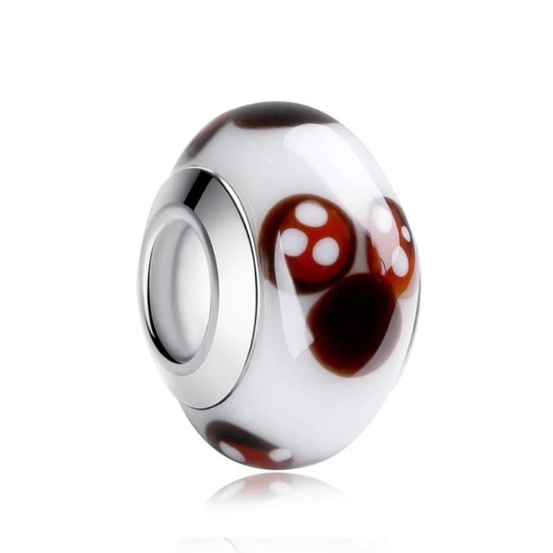 Charms Murano Glass Beads Silver