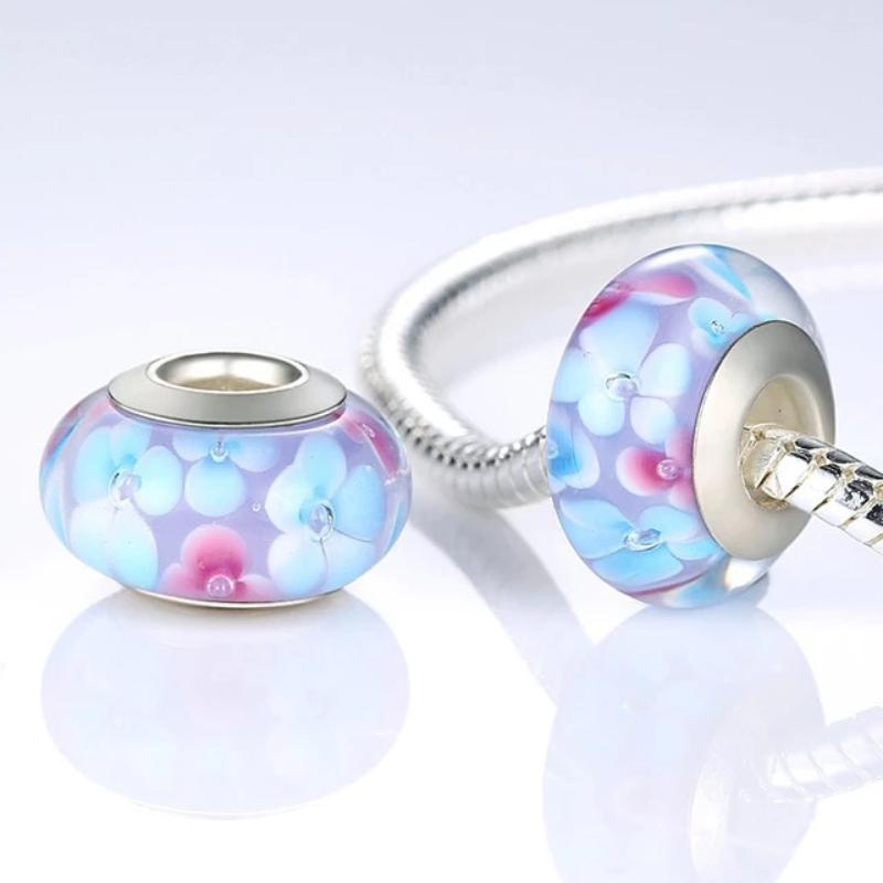 Charms Murano Glass Beads Turquoise