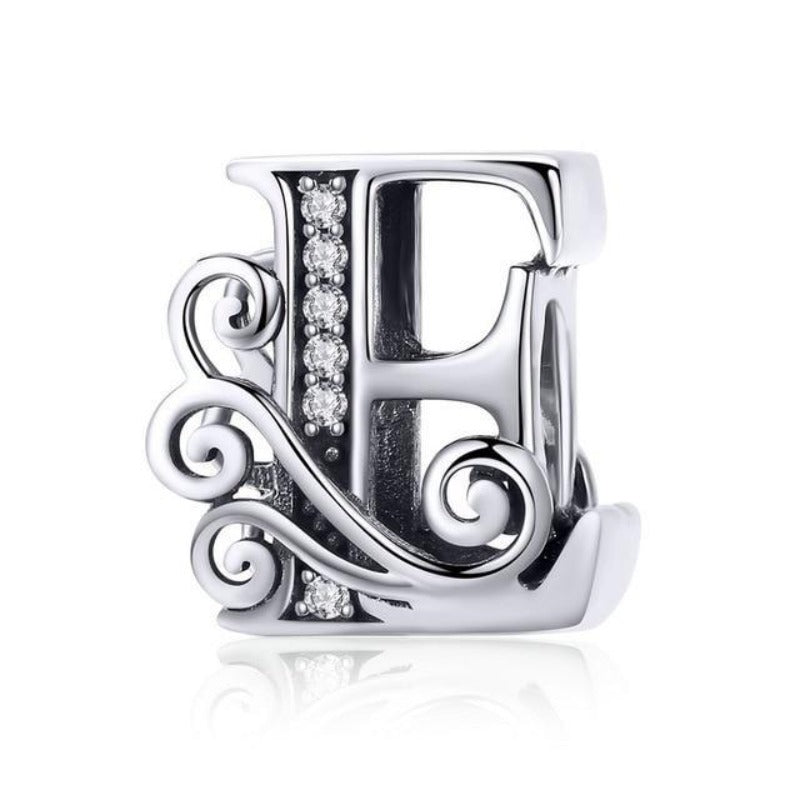 Charms Pandora Styled Alphabet Charms E / Silver