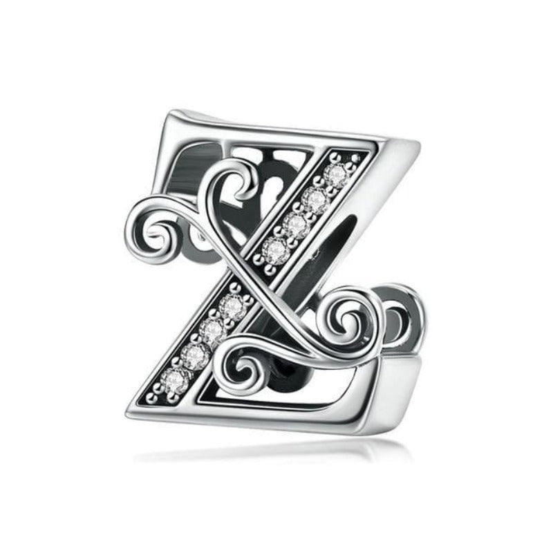 Charms Pandora Styled Alphabet Charms Z / Silver