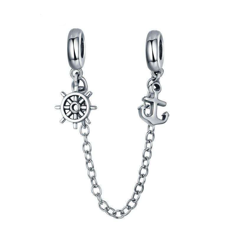 Charms Ships Wheel And Anchor Stopper