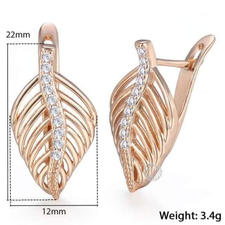 Drop Gold Filled Cubic Zirconia Women's Earrings