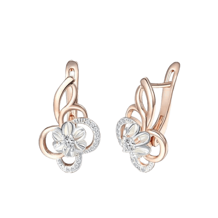 Drop Gold Filled Cubic Zirconia Women's Earrings