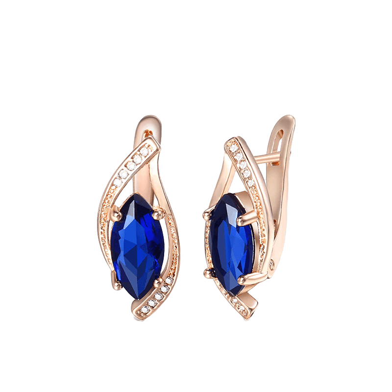 Drop Leaf Shaped Earrings