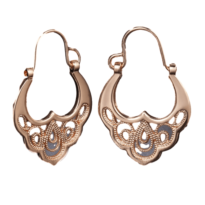 Vintage Rose Gold Ball Earrings Drop Unique Leather Bracelets Rose Gold/3  