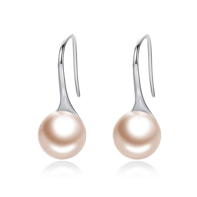 Earrings Womens Stunning Pearl Drop Earrings Pink