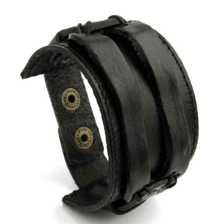 Leather Double Strap Leather Bracelets