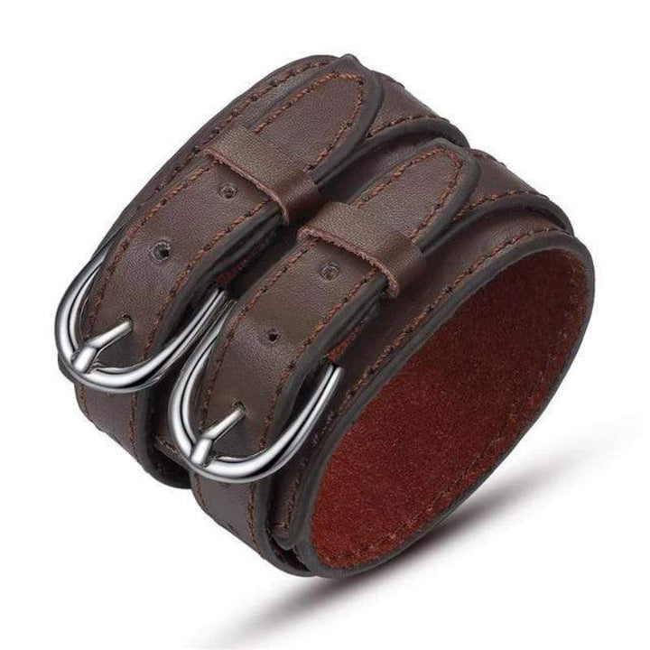 Leather Vintage Wide Leather Bracelet