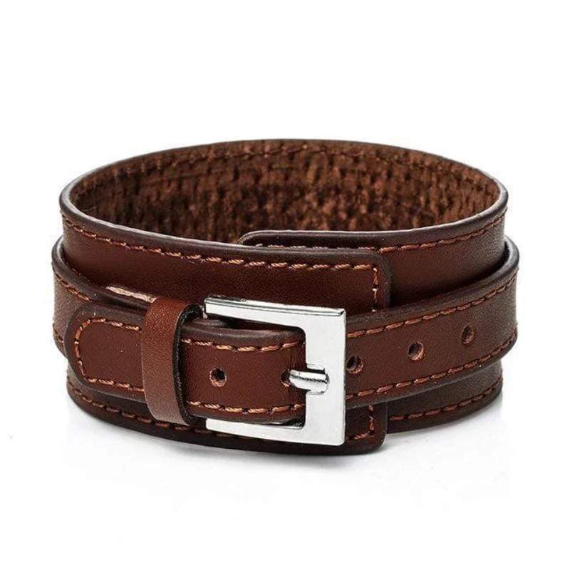 Leather Vintage Wide Leather Bracelet