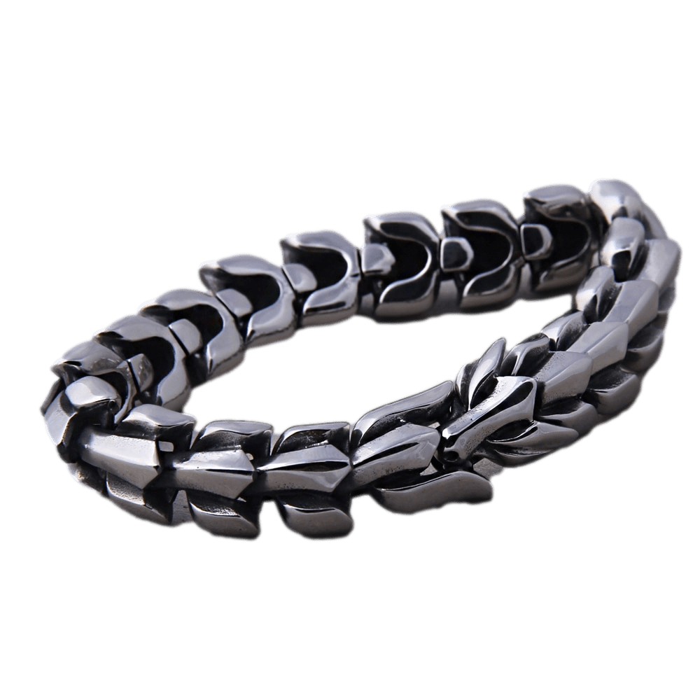 Mens Link Silver Chain bracelet by Unique Leather Bracelets
