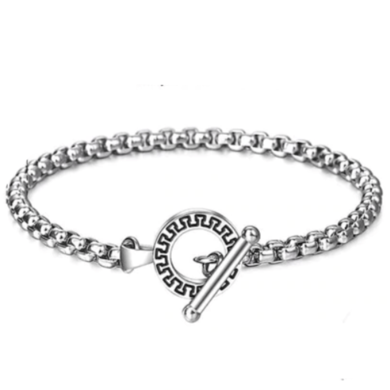 Link Chain Silver Cuban Link Chain Mens Stainless Steel Bracelets