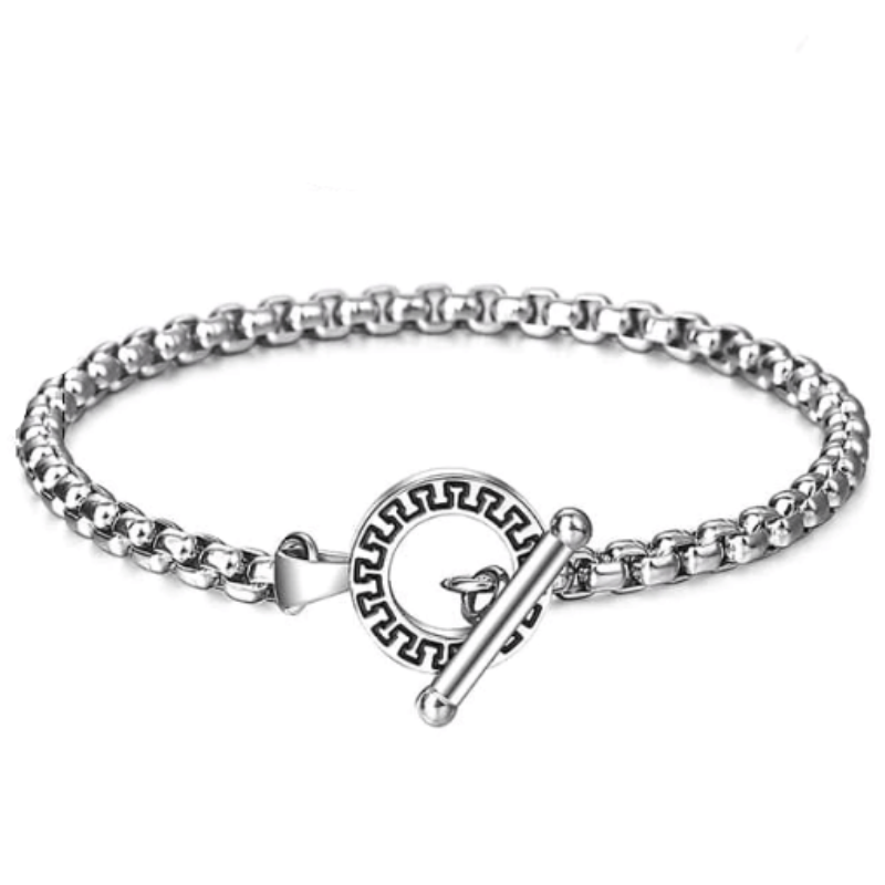 Link Chain Silver Cuban Link Chain Mens Stainless Steel Bracelets Wide