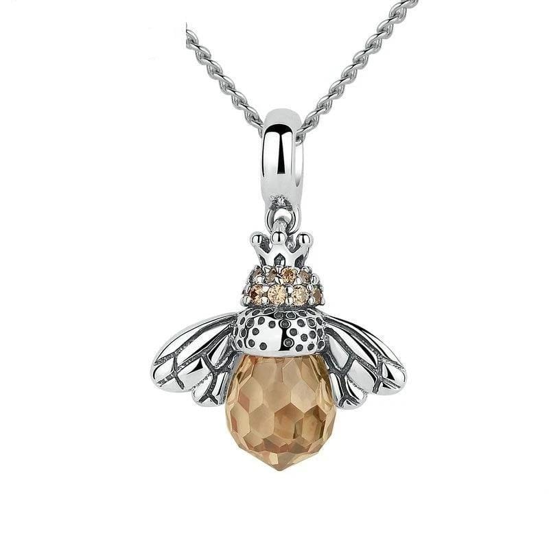 Necklace Classic Honey Bee Pendant Necklace Adjustable / Silver