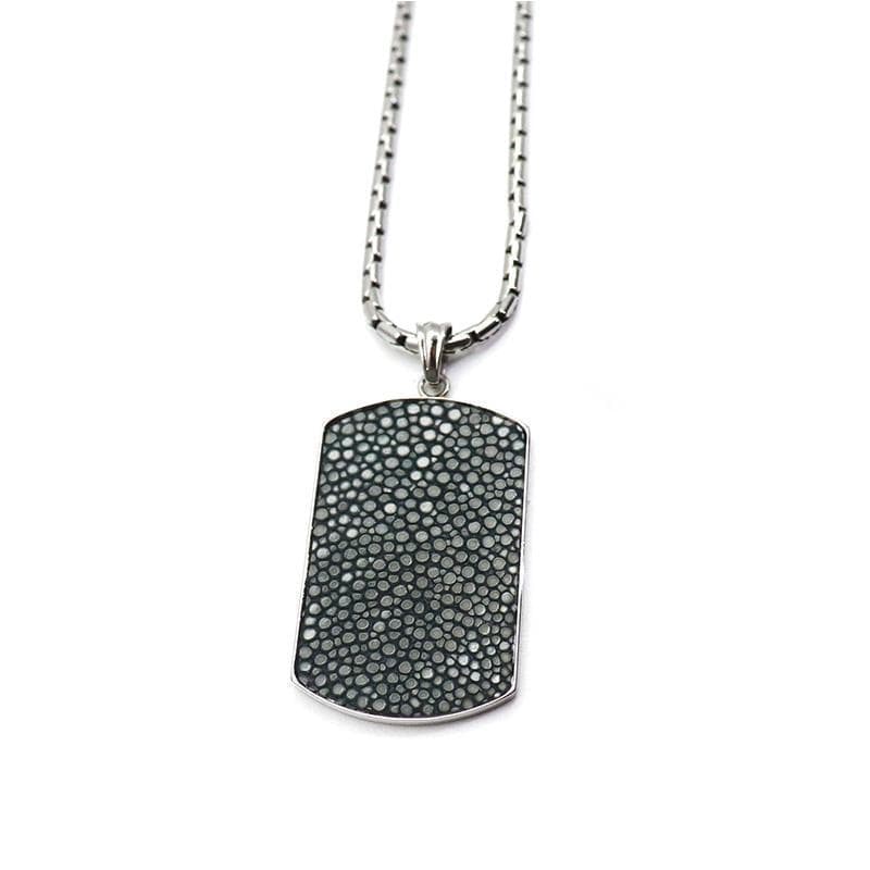 Necklace Exotic Luxury Leather Dog Tag Necklace