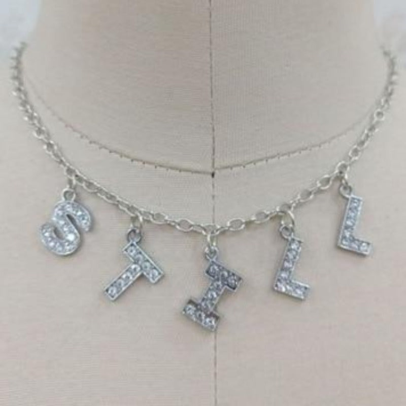 Necklaces Choker Necklaces Femme Punk Collier STILL / 37cm with extend 6cm