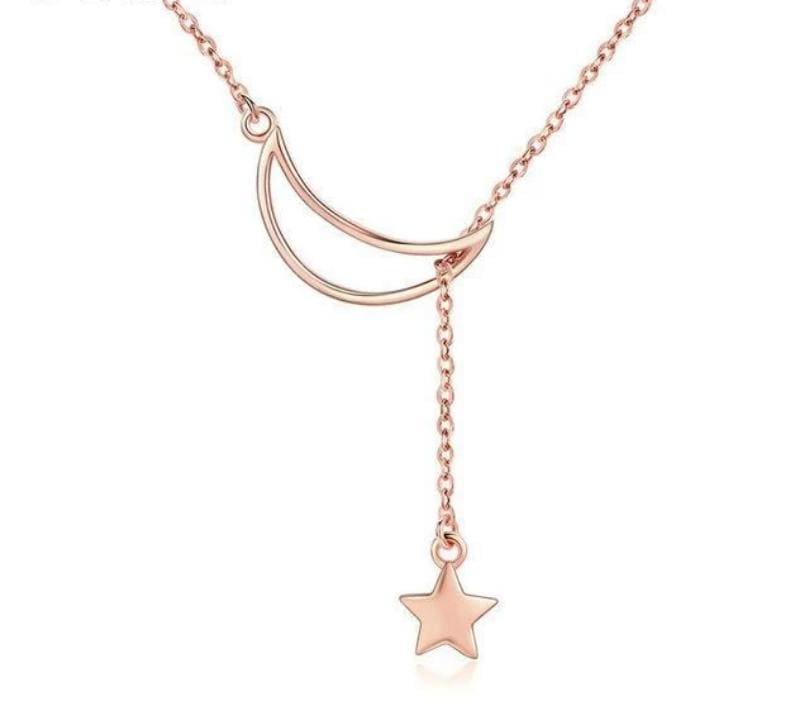 Necklaces Classic Moon And Star Necklace