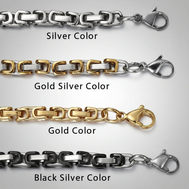 Necklaces Stainless Steel Box Link Chain Necklaces