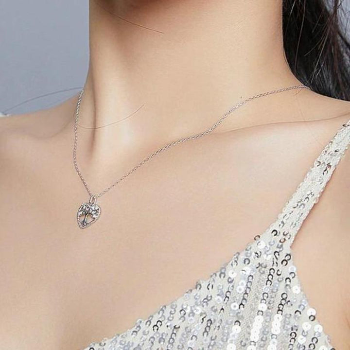 Necklaces Womens Cubic Zirconia Tree of Life Necklace