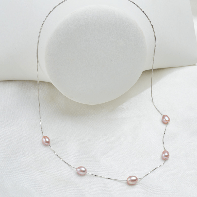 Necklaces Womens Natural Freshwater Multi Pearl Necklace