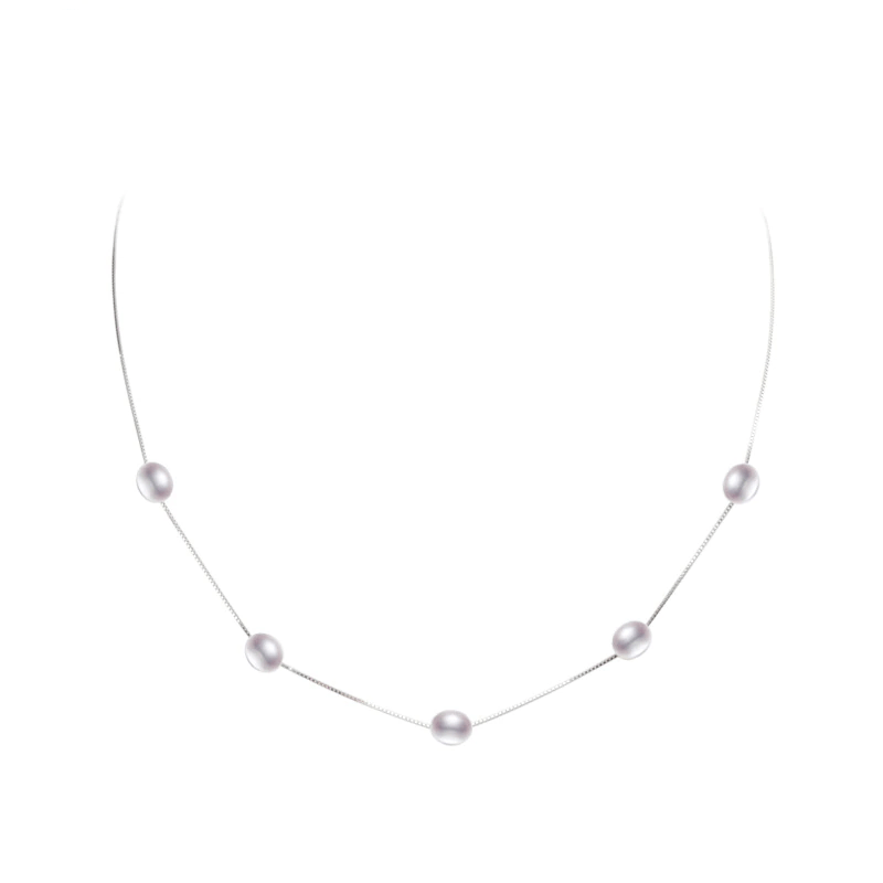 Necklaces Womens Natural Freshwater Multi Pearl Necklace