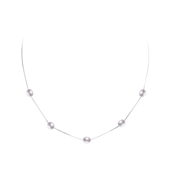 Necklaces Womens Natural Freshwater Multi Pearl Necklace