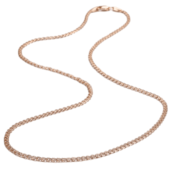 Womens Rose Gold Chain Link Necklace Necklaces Unique Leather Bracelets 20 inch Gold 