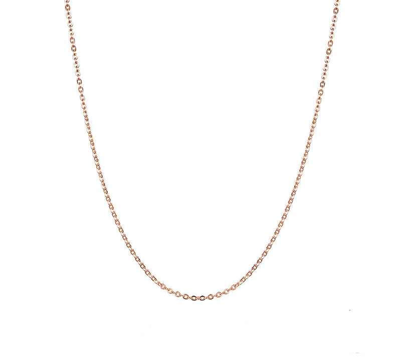 Necklaces Womens Thin Rose Gold Chain Necklace Silver