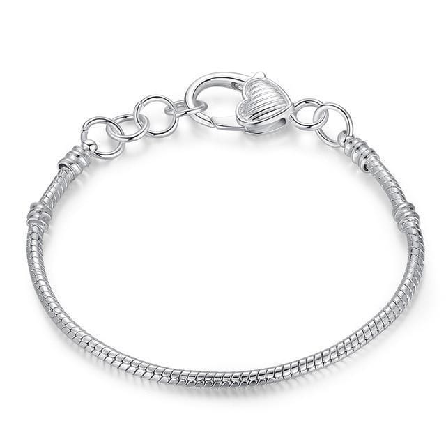 Pandora Pandora Styled Adjustable Snake Chain Bracelet Silver/Silver / Adjustable