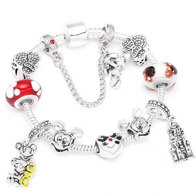 Kids Kitten Bracelet Charm Unique Leather Bracelets Silver/A18 16cm 