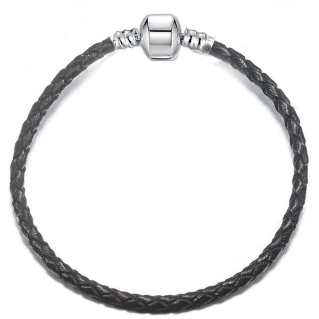Leather Rope Bracelets: The Perfect Way to Stack Your Style Leather Unique Leather Bracelets Black/1 17cm 